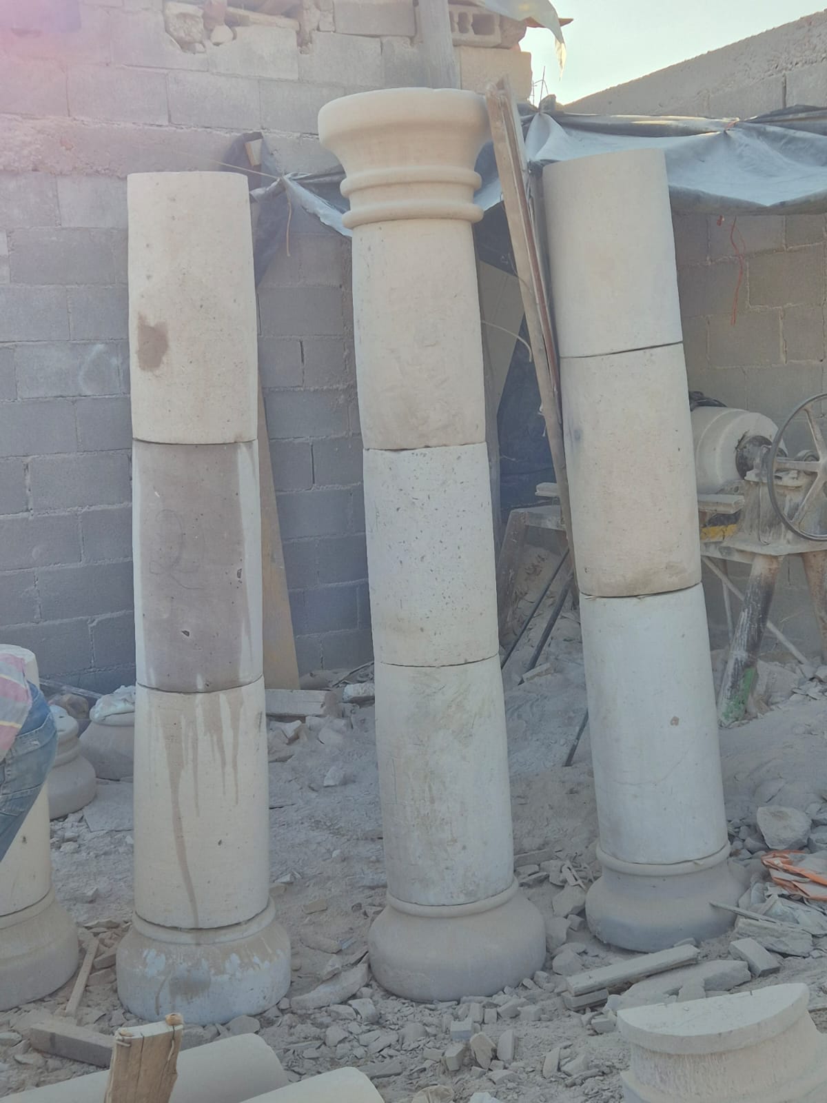Elaboración de columnas de cantera Etapa 3